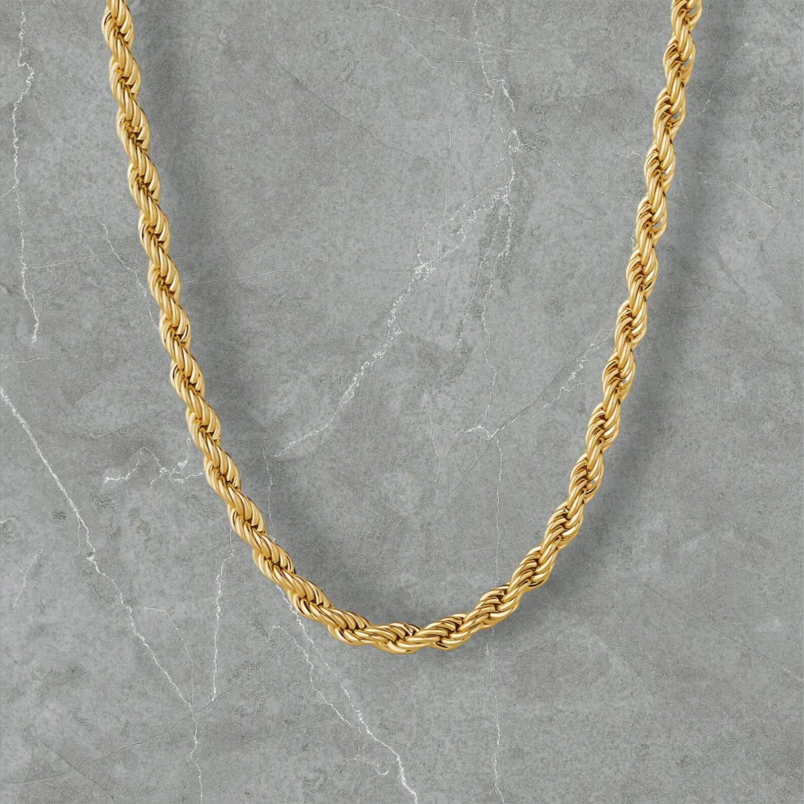 Clean Rope Chain - 3MM Gold