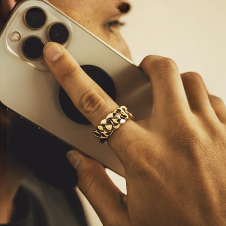 Clean Cuban Ring - Gold