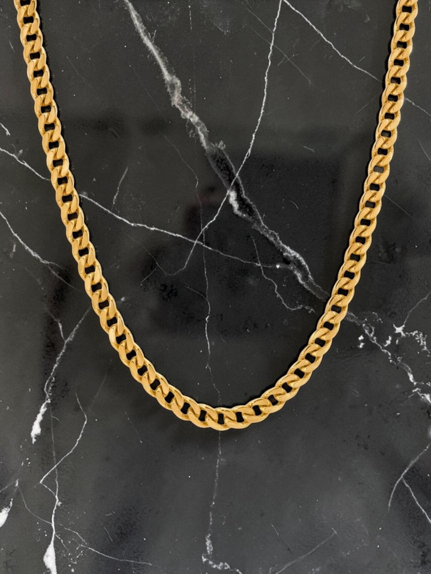 Cuban Chain 18K Gold-Plated - 5mm