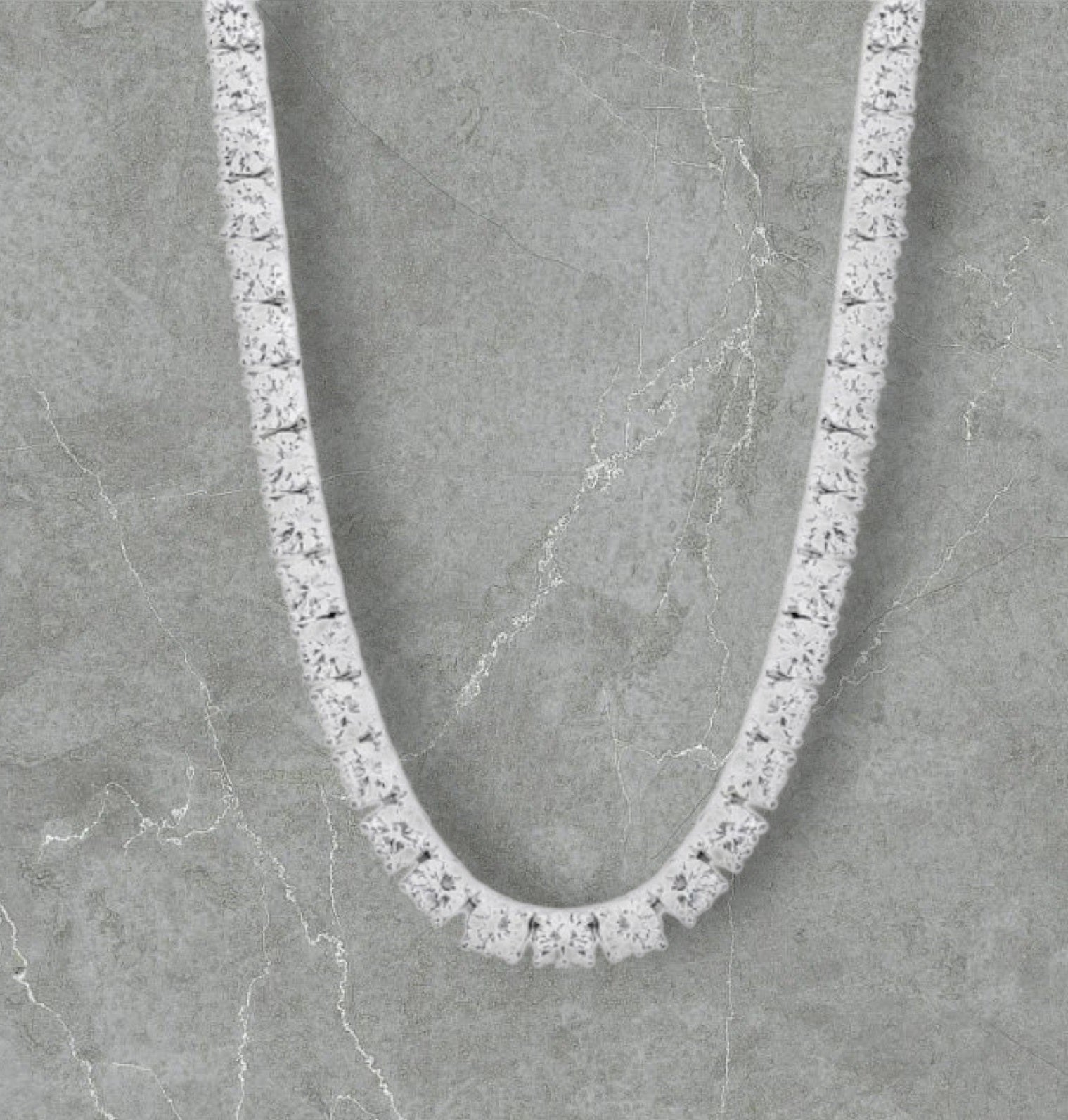 Runde Tennis-Halskette – 4 mm