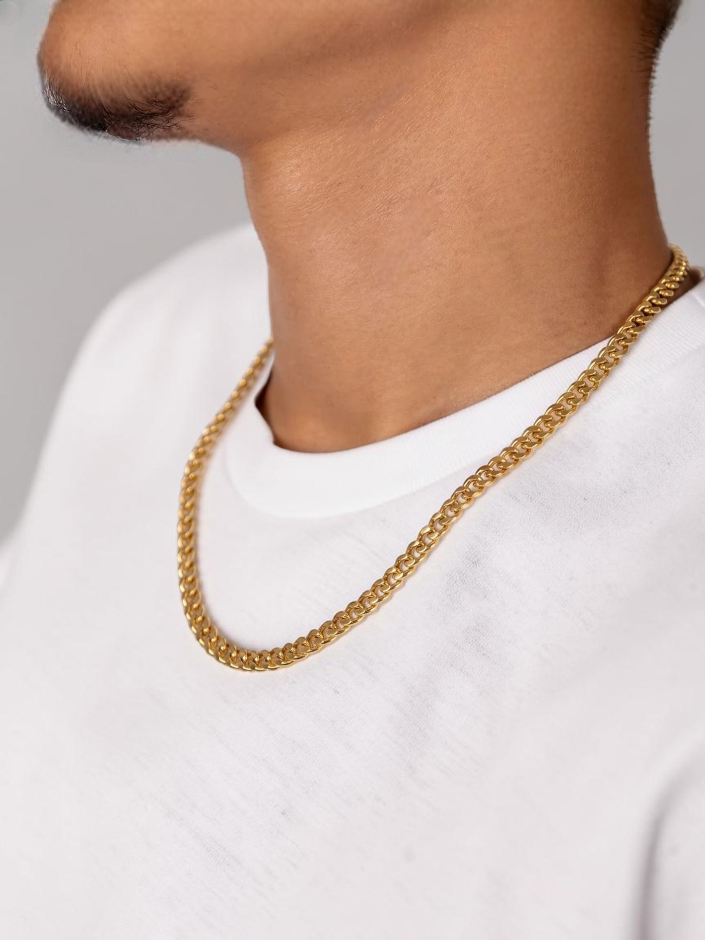 Cuban Chain 18K Gold-Plated - 5mm
